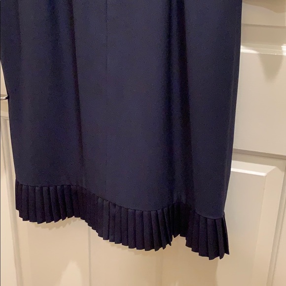 Carolina Herrera navy dress sz 12 - Picture 5 of 11